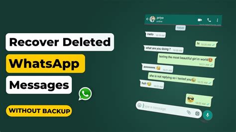 recover whatsapp messages without backup